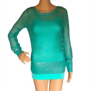 BCBG MAXAZRIA mint green sweater and tank set. Size XS
